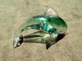 Dolphin made from glass Royalty Free Stock Photo