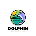 Dolphin nature mascot logo Royalty Free Stock Photo