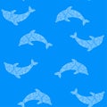 Dolphin pattern Royalty Free Stock Photo