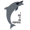 Dolphin porpoise vector eps illustration by crafteroks