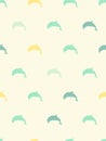 dolphin seamless design repeating pattern marine life