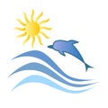 Dolphin Summer Ocean Tropical Vacation