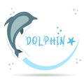 Dolphin vector design Royalty Free Stock Photo
