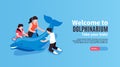 Dolphinarium Horizontal Banner