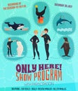 Dolphinarium Show Program Poster