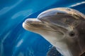 Dolphing smiling eye close up portrait