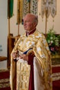 Dolyna, Ukraine June 28, 2021: priest of the Ukrainian Orthodox Church.