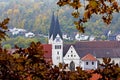 Church in Eichstatt during autumn Royalty Free Stock Photo