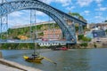 Dom Luis bridge over the Douro river in Porto, Portugal