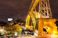 Dom Luis I bridge in Porto at night, Portugal. Royalty Free Stock Photo