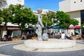 Dom Sebastiao statue, Lagos, Portugal. Royalty Free Stock Photo