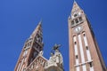 Dom Square and Holy Trinity Column Szeged - Hungary. Royalty Free Stock Photo