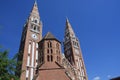 Dom Square and Holy Trinity Column Szeged - Hungary. Royalty Free Stock Photo