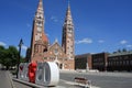 Dom Square and Holy Trinity Column Szeged - Hungary. Royalty Free Stock Photo