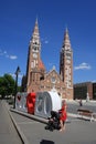 Dom Square and Holy Trinity Column Szeged - Hungary. Royalty Free Stock Photo