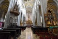 Interior of Saint Elizabeth Cathedral, Kosice, Slovakia Royalty Free Stock Photo