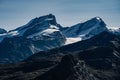 Dom, Taschhorn and Alphubel alpine peaks, Switzerland. Royalty Free Stock Photo
