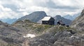 Dom Valentina Stanica mountain hut near Triglav in Julian Alps