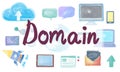 Domain Homepage HTML Links Global Connection Concept Royalty Free Stock Photo