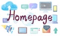 Domain Homepage HTML Links Global Connection Concept Royalty Free Stock Photo
