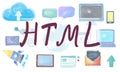 Domain Homepage HTML Links Global Connection Concept Royalty Free Stock Photo