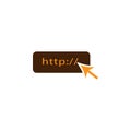 Domain, http, link icon. Element of Web Optimization icon for mobile concept and web apps. Detailed Domain, http, link icon can
