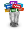 Domain names and internet concept