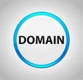 Domain Round Blue Push Button Royalty Free Stock Photo
