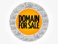 DOMAIN FOR SALE words cloud