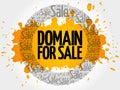 DOMAIN FOR SALE words cloud