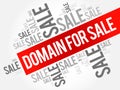 DOMAIN FOR SALE words cloud