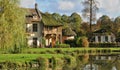 Domaine de Marie Antoinette in the park of Versailles Palace Royalty Free Stock Photo