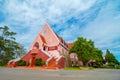 Domaine de Marie Mai Anh pink church right side view Da Lat, Vietnam