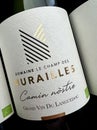Domaine Le Champ Des Murailles Camin Nostre wine bottle label. Grand vin de Languedoc