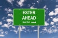 Ester ahead illustration