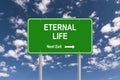 Eternal life next exit Royalty Free Stock Photo