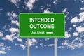 Intended outcome sign