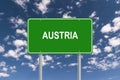 Austria road sign