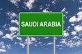 Saudi Arabia sign Royalty Free Stock Photo