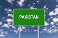 Pakistan sign post Royalty Free Stock Photo
