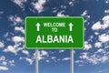 Welcome to Albania sign Royalty Free Stock Photo