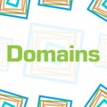 Domains Colorful Squares Border Background