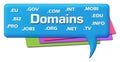 Domains Word Cloud Colorful Comment Symbol