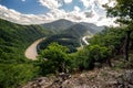 The Domasin meander of river Vah in Slovakia Royalty Free Stock Photo
