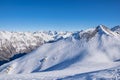 Scenic view of the Dombay mountains