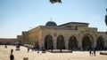 The dome of the Al-Aqsa Mosque on the Temple Mount in Jerusalem