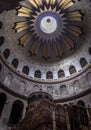 The Dome of the Anastasis in the the Church of the Holy Sepulchre.