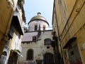 Dome of an ancient church to Naples in Italy.