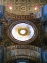 Dome and arches in St Peter's Basilica, Rome, Italy