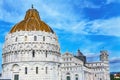 Baptistery Cathedral Leaning Tower Piazza del Miracol Pisa Italy Royalty Free Stock Photo
